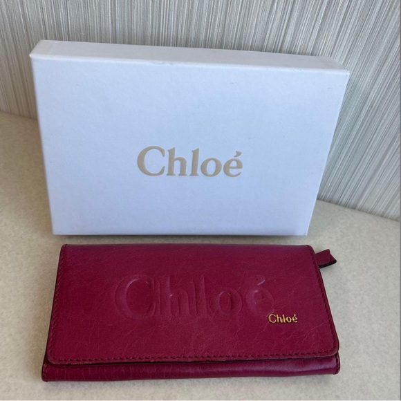 Chloe Pink Leather Wallet - Picture 6 of 9
